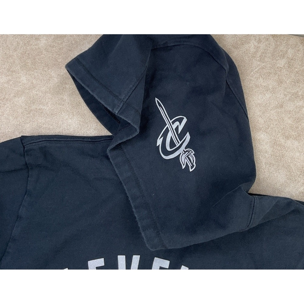Nike Cleveland Cavaliers NBA Hoodie Black Basketball Short Sleeve Men‎ Sz M - Picture 5 of 9